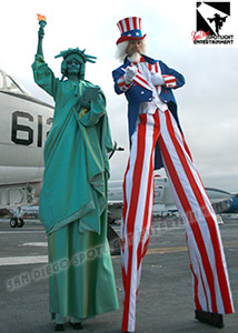 Uncle Sam Lady Liberty